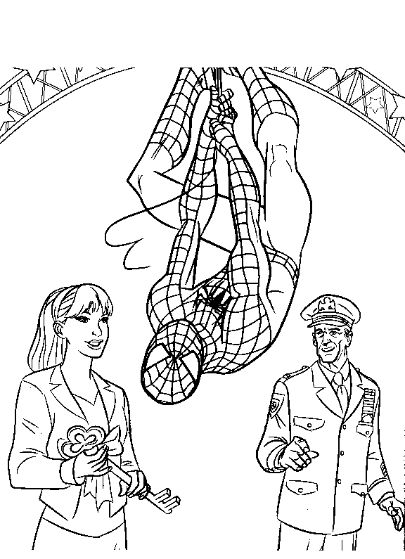 Print Spiderman 3 kleurplaat